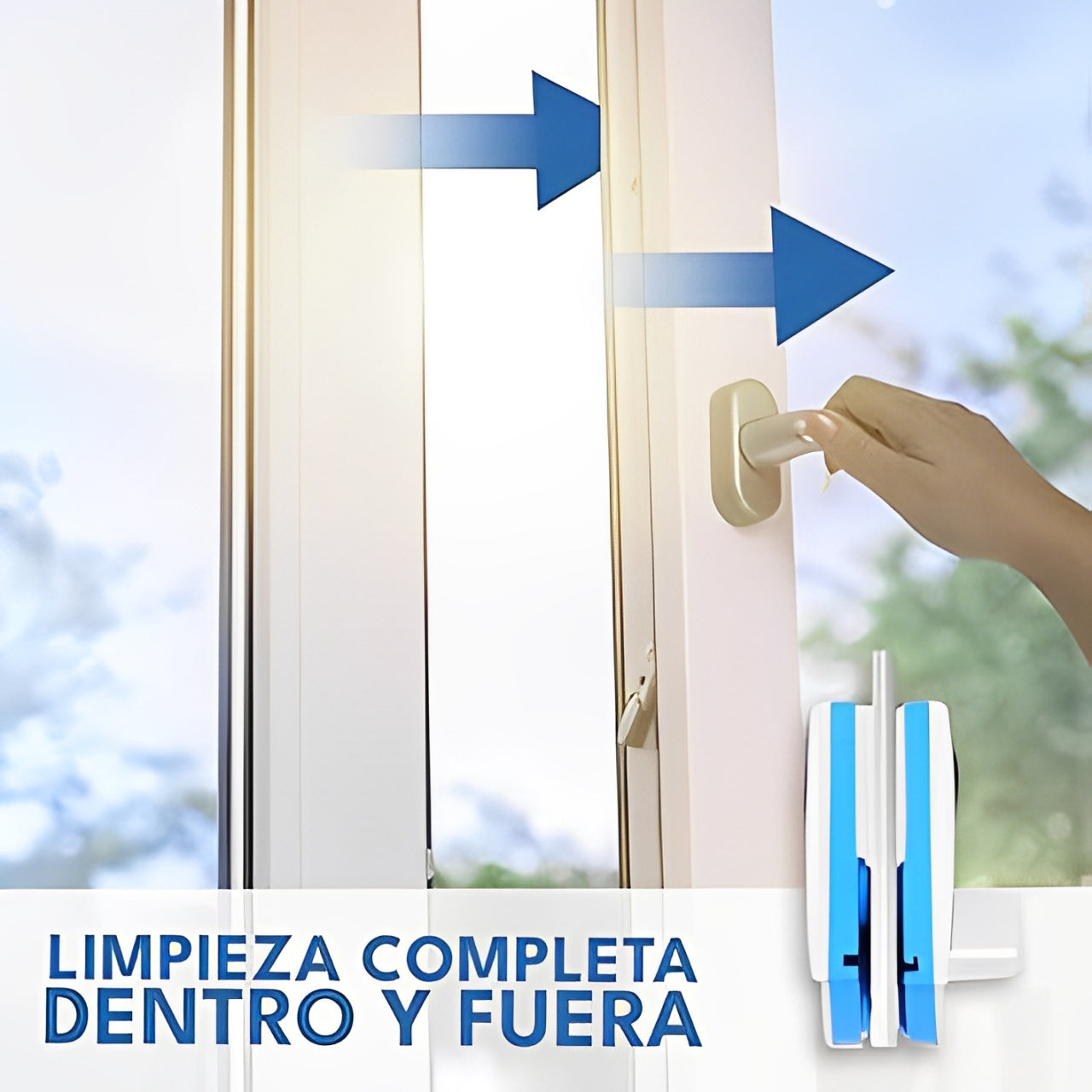 DuoGlass™- Limpiador de vidrios magnetico